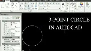 #3-point circle in AutoCAD