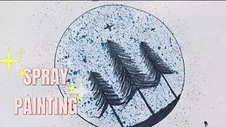How to make spray painting with toothbrush| Diy spray painting #viral #art #painting  @parasshrishti