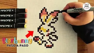 Como pintar a SCORBUNNY en PIXEL ART – Tutorial paso a paso