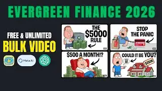 EVERGREEN FINANCE!! Create Unlimited AI EVERGREEN Finance Videos in Bulk | 100% FREE Tools (2026)