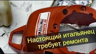 Oleo - Mac Sparta 25 Brushcutter. Repair. Piston Ring Replacement.