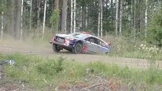 Neste Rally Finland 2017 - SS15 Päijälä - Sordo close call