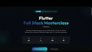 Launching Flutter Full Stack Masterclass 2026 | Zero to Job Ready (Free Course)