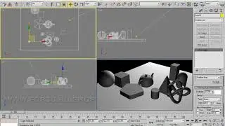 3dsmax.  Урок 155.  Визуализация сцены в окне ACTIVESHADE
