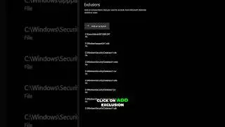 How to Add Exclusions in Windows Defender #shorts #techtips #pc