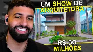 REACTING TO THE MOST LUXURIOUS R$ 50 MILLION MANSION IN ALPHAVILLE! (WITH FRIENDS) | Óliver Live