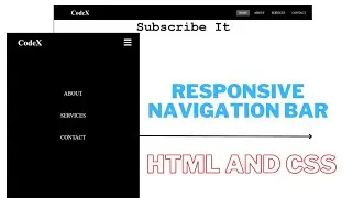 How to Create Responsive Navigation Bar using HTML and CSS || Responsive Navbar - 2023