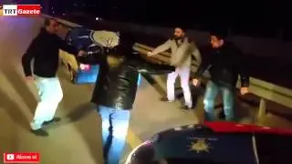 Angaralı Gençler Otobanda Oyun Oynuyor