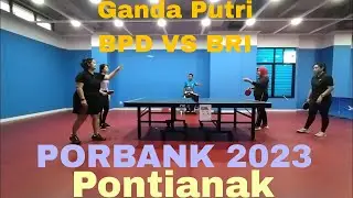 Ganda Putri BPD VS BRI #PORBANK Pontianak 2023 #tenismejaketapang #tenismejamania #ptmsi #aapc