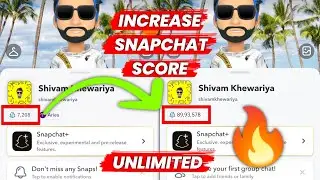 SNAP SCORE INCREASE 8,64,000 in 3 HOURS🔥FAST🚀 | how to INCREASE snapchat SCORE FAST 2023