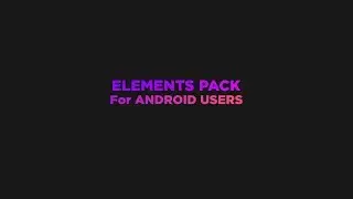 Motion Graphics Elements Pack FREE ( Green Screen ) | After Effects, SVG, Android, Blender