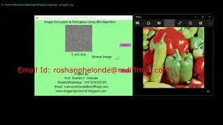 Image Encryption and Decryption Using AES Algorithm | Python Source Code | AES Image Encryption