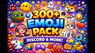 DISCORD EMOJI PACK 4000 EMOJIS & ICONS | 300 DIFFERENT EMOJI TYPES!