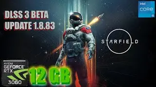 Starfield RTX 3060 Update 1.8.83 FPS TEST | Test DLSS 3 in Starfield