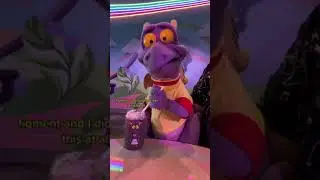 🌈🧁 Figment loves his EPCOT snacks!