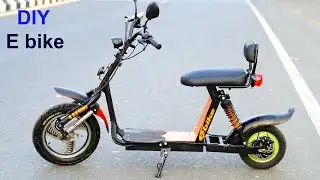 How to make Electric Scooter - DIY Electric Bike 350w