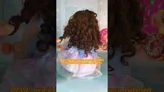 Essa reborn é uma princesa de cachinhos!👸👑 #reborn #boneca #bebereborn