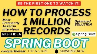 Java Spring Boot: Optimize 1 Million Records Processing with Multithreading Best Way conquerthefear