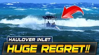 BOAT CAUGHT IN THE STORM HEADS OUT TOO LATE !! HAULOVER INLET | BOAT ZONE