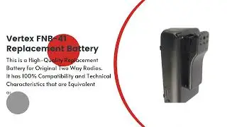 Replacement Battery for Vertex Standard FNB-41