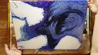 Fluid Painting Injection Tree Ring Pour l Acrylic Pouring Techniques l Fluid Art