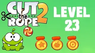 Cut the Rope 2 - Level 23 (3 stars, 33 fruits, 2 stars + beat the timer)