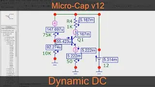 Micro-Cap | Динамический анализ по постоянному и переменному току | Dynamic DC | Dynamic AC