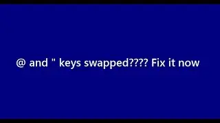 How to fix swapped key problem (e.g., 