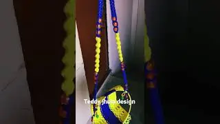 Teddy jhula design |2023  #design #2023 #beautifulteddyjhula #macramecreation #macramejhula