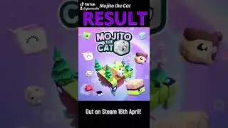 Mojito the Cat launch date 16th April  #gaming #puzzle #gamedev #indiegame #indiedev #cubecat #cat