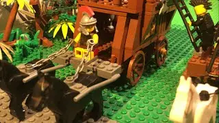 LEGO Knights and Castles: Carriage chase (stop motion)