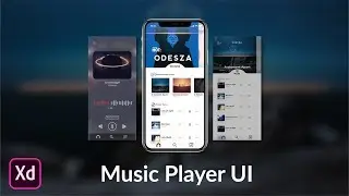 Music App Design/Prototype in Adobe XD - Speed Design