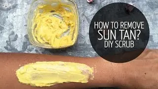 REMOVE HAND TAN & FACE TAN | Besan and Aloe Vera Gel Scrub