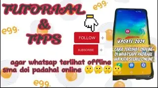 Tutorial dan tips agar whatsap terlihat offline sma doi padahal online🤫🤫