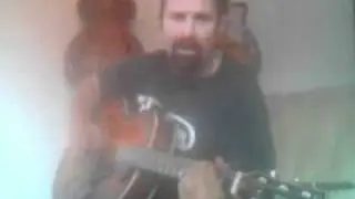 Social Distortion Footprints on my ceiling acoustic cover