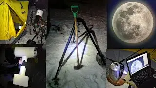 Exploring the Sky! Telescope. Winter. Astronomer's tent! Amateur astrophotography. Subtitles