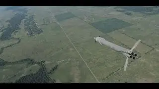 DCS World: Су-25Т. Атака ракетой с лазерным наведением С25Л по блокпосту противника.