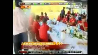 Galatasaray kafilesi Samsun-Ordu karayolunda mola verdi.