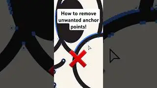 HOW to remove Anchor points in Adobe Illustrator 