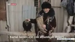 Kartallı Kız Akbota - Kartalla Avcılık - Sayat - Bürkitçilik