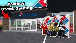 Grand Opening my Dominos Pizza in Bloxburg
