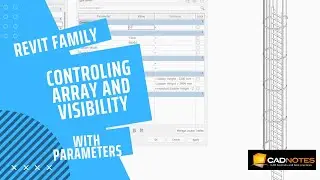 Using parameters to control array and visibility in a Revit Family