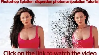 Photoshop Splatter : dispersion photomanipulation Tutorial