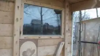 An affordable, homemade bathhouse.