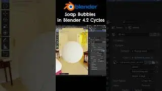 How to Make Soap Bubbles in Blender 4.2 #3d #blender3d #blendertutorial