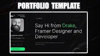 EASY PORTFOLIO TEMPLATE 😱@Framer