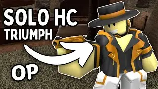 SOLO HARDCORE TRIUMPH WITH OP GOLDEN CROOK BOSS... | Roblox TDS