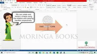 How to Add Text in a Shape in MS Word 2013 in Windows 10