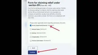 How to File Arrear in Form 10E  under Section 89