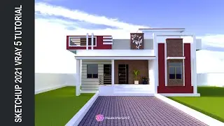 SKETCHUP IT | House Desing Sketchup pro 2021 Tutorial +V-Ray 5 Tutorial 
